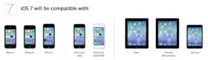 Dispositivos compatibles con iOS7